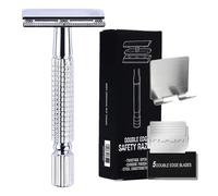 WJnflQN Casas de afeitar de seguridad para hombres, maquinillas de afeitar de doble borde para hombres | Recortadora de barba de doble borde - Maestría para y cómodo, rasurador manual con 5
