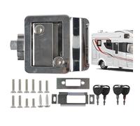 WJnflQN Cerradura de puerta de - Robusto antirrobo de metal con 2 llaves, juego de intercambio | para camiones, autocaravanas al aire libre, camping, carga y equipaje
