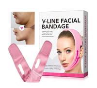WJnflQN Cinturón de estiramiento facial, vendaje facial en V, correa de barbilla elevadora en forma de V, vendaje facial para adelgazar facial, vendaje facial reutilizable para mujeres