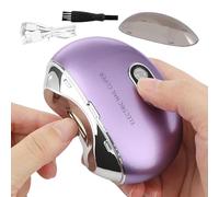 WJnflQN Cortaúñas automático | Cortador de uñas automático portátil recargable | Cortador de uñas de seguridad LCD digital ajustable con 3 velocidades y luz para viajes en casa