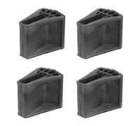 WJnflQN Cubierta de pie de escalera, pies de escalera | 4x almohadillas de goma sin deslizamiento - Accesorios de escaleras, piezas de reemplazo para trabajos en techos, sitio de construcción,