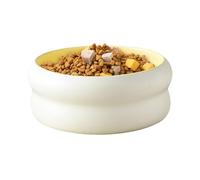 WJnflQN Cuencos pequeños para perros - Cuenco de agua de cerámica para mascotas, cuenco para perros de material apto para microondas para gatitos cachorros interior y exterior