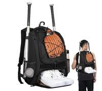 WJnflQN de béisbol para niños,de béisbol,Mochila de Softbol de Béisbol para Niños con Compartimento para Zapatos | Mochila de Juvenil de Gran Capacidad, de Bate de para Concurso