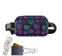 WJnflQN de Cintura para Hombre Fanny Pack, de Cintura Ligera con Rayas Reflectantes para Hombres -, versátil de cinturón para la Escuela, Fitness, Informal, Vacaciones al Aire