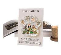 WJnflQN de Huella de Pata | de Recuerdo para Mascotas con Tarjeta | Objeto de colección Alentador, para la Familia, Mujeres, Hombres, Adultos, El, Niños, Modelo A., Se référer au