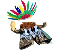 WJnflQN Disfraces de Halloween para perros | Ropa para mascotas | Ropa para mascotas nativas para espectáculos de escenario, festivales, celebraciones, teatro, actuaciones, fiestas, caminatas al aire