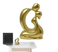 WJnflQN Figura de pareja - Figura abstracta de pareja escultura de resina - Joyería hecha a mano Decoración abstracta para cumpleaños, boda, compromiso, matrimonio, comunidad familiar, sala de estar