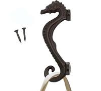 WJnflQN Ganchos de hierro fundido para pared, ganchos de hierro fundido, ganchos de pared rústicos de hierro fundido, perchas de antigüedades, organizador de montaje de almacenamiento doméstico para