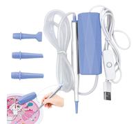 WJnflQN Gem Art Pen | Taladro aspirante recargable bolígrafo de arte diamante | Accesorio artesanal silencioso sin cera de succión ajustable para adultos