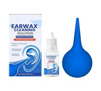 WJnflQN Gotas para Eliminar del Oído - Kit de Limpieza para Oídos Tapados con | Disolvente Natural para Picor Endurecimiento Acúfenos Zumbido,Para Hombres Mujeres Adultos Mayores con Acúfenos