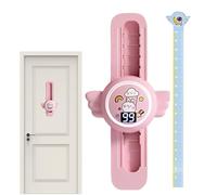 WJnflQN Interruptor de salto de altura para niños, contador de voz, juguete de salto de altura ajustable, transmisión interactiva, tarjeta de crecimiento de iluminación inteligente vertical para