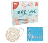 WJnflQN Juego de Cuerdas de Cuna de Gato, Juego de Cuerdas de Dedo - de Trenza de Cuerda de Mano interactiva - Suministros de Juego de Cuerda de Mano cooperativa para niños de más de 3 años