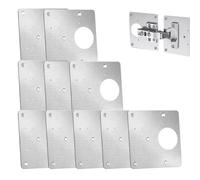 WJnflQN Juego de reparación de bisagras, placa de reparación de bisagras, placa lateral de bisagra de acero inoxidable | Tabla de reparación de bisagras de acero inoxidable para proteger puertas de