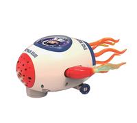 WJnflQN Juguete de baile para bebé, juguetón cohete automático de baile, proyector iluminado, muñeca musical para casa familiar, fiesta, fiesta, vacaciones, mesa interior, niño a partir de 3 años