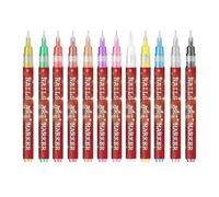 WJnflQN Lápices de esmalte de uñas de gel, con punta fina y resistentes a las manchas, rotuladores de diseño de uñas, para hobby, madres, novias, estudio en casa y uso diario