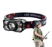 WJnflQN Linterna frontal con sensor recargable, faros LED | Linterna de cabeza ajustable con sensor de movimiento | Lámpara de trabajo portátil de carga rápida, faro impermeable para equipos de