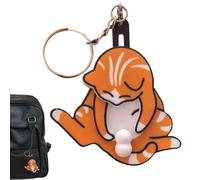 WJnflQN Llavero de Gato Gracioso - Gato Juega con sus Bolas Giratorias Colgante Interactivo - Regalo Broma, Llavero Monedero Mochila Colgante Para Viajar Y Transporte