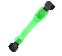 WJnflQN Luz LED para brazalete | Resplandor en la pulsera oscura,Las luces de advertencia brillan en la pulsera de flash oscuro para pasear al perro en bicicleta por la noche