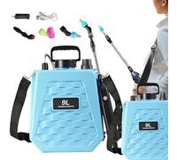 WJnflQN Mochila Pulverizadora | Pulverizador para Césped con Batería,2 Velocidades Ajustables Depósito Recargable Riego para Huerto Jardín Agricultura