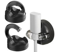 WJnflQN Organizador de cable magnético - 3 clips de cable universales giratorios fuertes, ganchos para cables y cargadores de teléfono, para el hogar, dormitorio universitario, oficina, mesita de