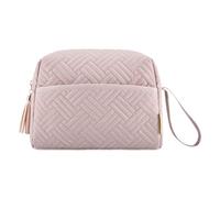 WJnflQN organizadora de cosméticos, Organizador de Maquillaje de Viaje, Bolsas de Maquillaje, Bolsas de cosméticos Impermeables con Correa para Sombra de Ojos, lápiz de Cejas, Rosa y, Ver
