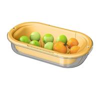 WJnflQN Over The Sink Colander, Inserto de Fregadero Para Fregadero De Cocina De Deshidratación Rápida Cesta Para Frutas Arroz Pastas Y Preparación de Alimentos