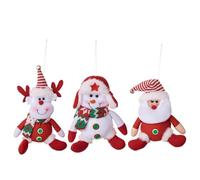 WJnflQN Para Árbol Navideño | 3 Piezas De Papá Noel, Muñeco De Nieve Y Alce - Decoraciones Colgables para Árbol De Navidad | para Planificadores De Fiestas Hogar Dormitorio Pared Sala De