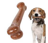 WJnflQN Pata de perro indestructible, hueso de juguete para masticar perros - Dientes de hueso interactivos con sabor a carne - Accesorios de entrenamiento para mascotas domésticas resistentes al