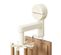 WJnflQN Percha para utensilios de cocina, organizador con, estante de utensilios giratorio de 360 grados con 8 pinzas, para armario de baño, cocina, cocina, hogar y apartamento