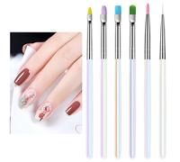 WJnflQN Pinceles de arte para uñas, punteado de uñas, herramienta de punteado, herramienta de punteado, esmalte de gel, aplicador de arte para principiantes y profesionales