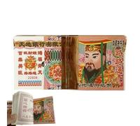 WJnflQN Plata De Los Ancestros Para Quemar - Moneda De Ancestros Chinos | Lote de 100 Hojas Para Fiesta De Fantasmas Tradición De Los Templos Ceremonia Qingming Ritual