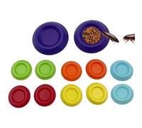 WJnflQN Plato para Reptiles, 12 Piezas de Accesorios para Animales pequeños, Plato de Agua de Gusano, para Lagarto, dragón Barbudo, camaleón, coletas de Resorte y invertebrados Enanos