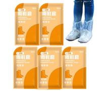 WJnflQN Protector de lluvia para zapatos, 10 unidades de fundas antideslizantes impermeables para zapatos, transparentes, reutilizables, robustas, para mujer, hombre, exterior, senderismo