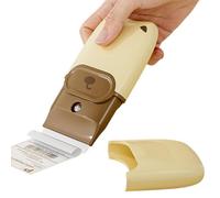 WJnflQN Rascador de Limpieza | Raspador para Ventanas y Eliminador para Suelo y Vitrocerámica,Herramienta de Limpieza 2 en 1 para Hogar Coche Suelo Pared Azulejos Horno Pintura y Calafateo