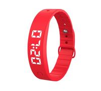 WJnflQN Reloj despertador de muñeca vibratorio, pulsera silenciosa con temporizador, reloj de vibración de silicona, pulsera despertador para niños, parejas, dormir, reuniones, siestas, cocina