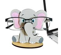 WJnflQN Soporte para gafas de animales,Bonito soporte para gafas para escritorio | Gafas de sol creativas hechas a mano de madera para accesorios de escritorio, decoración de oficina en casa