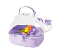 WJnflQN Transportín para Hámsters | Jaula Portátil Pequeña con Bebedero Incluido | Accesorio de Transporte Respirável para Aves y Pequeñas Mascotas Loros Periquitos y Ninfas