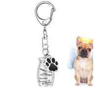 WJnflQN Urna para Perros para Cenizas | Urnas para Perros de aleación de Aluminio | con Colgante de Botella de Perfume Pieza de Recuerdo para el entierro del Gato en casa exposición