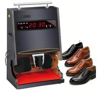 WJQZJDAMAI Limpiador Totalmente Automático con Visualización de Tiempo | Pulidora Zapatos Automática,Detección Inteligente,Bajo Nivel de Ruido,Protección de Apagado Automático para Hotel,Oficina