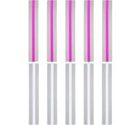 WJRQD Tiras de Guía de Lectura, 10 pcs Regla de Lectura, Guía de Lectura Tiras, Tiras de Lectura Guiadas para Aliviar el Estrés Visual, Dislexia, ADHD (Rosa, Transparente)