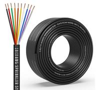 WJRZA Sistema De Aspersor Sólido 18/10 150 Pies, Cables Riego Calibre 18, Cable Cubierta PVC Para Válvulas Subterráneo, Control Central Campo