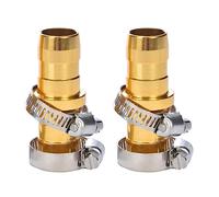 Wjsdsg 2 conectores de manguera de jardín para lavado de coches con clip de metal, accesorio práctico multiusos para jardín