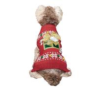Wjsdsg Disfraz de Navidad para gatos y perros con lazo, suéter de moda para perro, overol de celebración de Navidad, ropa de festival de mascotas