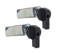 WJSKDQ 2 piezas de cerradura de leva con desplazamiento accionada con el pulgar, cerradura de leva negra