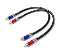 WJSTN -020 Cable de audio RCA a RCA, cable digital coaxial de audio estéreo RCA macho a macho, cable de audio estéreo digital para subwoofer, cine en casa, audio de alta fidelidad, doble blindaje,