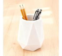 WJUAN Bote Lapices, Silicona Lapiceros para Escritorio Redondos, Lapicero Organizador Escritorio, Estilo Geométrico, Hermoso Diseño, para Guardar Artículos Papelería y Organizar Cosméticos