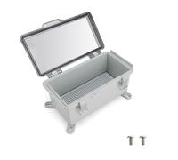 WJUAN Caja Electrica, Cajas Estancas Electricidad IP66, Carcasa Transparente, Caja Estanca ABS para Proteger Regleta con Accesorios de Montaje en Pared Suministrados (210 x 110 x 100 mm)