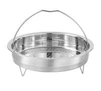WJUHYGTF Cesta Vaporera De Acero Inoxidable Inserto Vapor, con Asa Arroz para Ollas Cocción Olla A Presión Verduras Al Vapor Frutas Huevos,20cm
