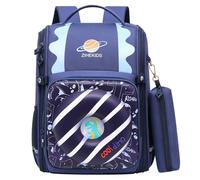 WJUHYGTF Mochila para Niños 2 En 1 Impermeable Mochilas Ligeras De Unicornio, Mochila Escolar Banda Reflectante Lindo Donuts Bolsa De Libros Niñas Niños,2
