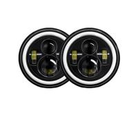Wjwftcmk Faro Delantero Faro Delantero 7 Pulgadas Para Toyota Para Land Para Cruiser Para Royal Star 2 Piezas Universal Led Para Motocicleta Y Coche DRL H4